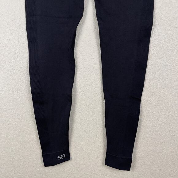 Set Active Sculptflex Power High Rise Leggings Black Size Medium Athleisure Yoga - Picture 8 of 11